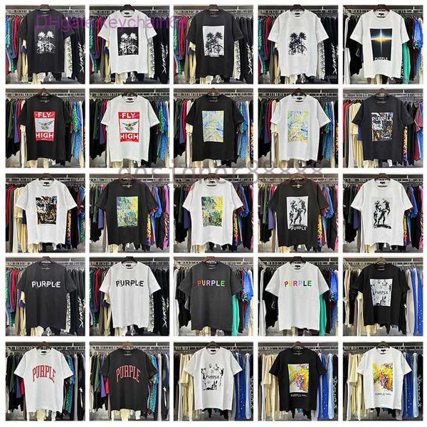 Designer Purple Brand Mens T-shirts Rappeur Young Thug Graphic T-shirt Men Women Fashion Hip Hop Street Style Tshirt Summer Summer Casual Short Sleeve Tee Surdimensionné Zo6j