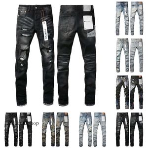 Designer Purple Jeans denim broek Mens jeans designer jeans hoogwaardige mannen zwarte broek high-end kwaliteit motorfietskleding 225