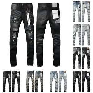 Designer Purple Jeans pantalon denim jeans jeans concepteur jeans hommes pantalons noirs haut de gamme de qualité rétro berdi
