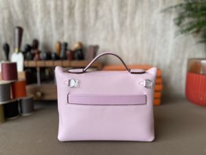 Bolsa de marca de bolso diseñador 21 cm Totas para mujeres Mini tamaño Hompla de calidad completamente hecha a mano color naranja marrón color marrón genuino Entrega rápida Precio al por mayor