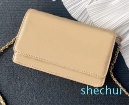 Monedero de diseñador de lujo para mujer, cadena negra, hombro, woc, Tasche, solapa clásica, bolso de lujo, bolso de mensajero, bolsos dicky0750, bolso de cuero de caviar, bandolera