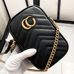 2023 Nieuwe G Marmont Mini Mobiele telefoon Tas Wallet Coin Bag Keten Crossbody Tas Cosmetische tas voor jonge meisjes Telefoontas Dubbele G Vorm Casual koppeling