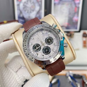 Montre à quartz de créateur Montre de luxe pour hommes Montre étanche Saphir 41mm Cadran Panda Bande de caoutchouc Montre pour hommes Montre de Luxe Factory