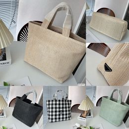 Designer bolsa de ombro de ráfia bolsas femininas bolsas de praia bolsas de luxo bolsas respiratórias tecido natural lafite grama compras verão microfibra bordada