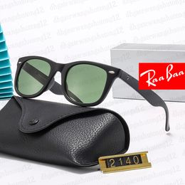 Diseñador Ray 2140 Gafas de sol Gafas de mujer Gafas con montura de placa Gafas de sol polarizadas casuales para hombres