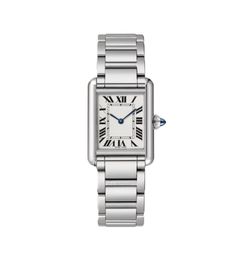 designer rectangle montres haute qualité dame montre carrée femmes amateurs de mode femmes montres argent noir réservoir montres dames luxe carré montres-bracelets