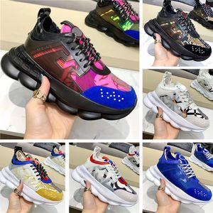 Designer Reflecterende Sneakers Chain Reaction Casual Schoenen Zwart Wit Rood Multi-color Man Vrouw Trainers Schoen