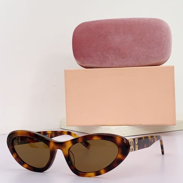 Diseñador Retro MUMU Gafas de sol Fibra de acetato Metal MU09 Gafas de sol de lujo para mujer Gafas de sol antirradiación con luz polarizada antirreflectante