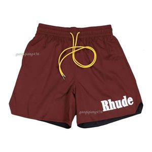 Designer Rhude Men Shorts Outdoor Fashion zijn populair S M L Loose Quick Drying geschikt voor straat of sport Gaoqiqiang456