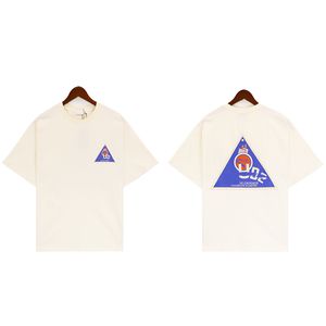 Designer Rhude Off White T Polo Triangle Imprimer Crewneck Athleisure Manches courtes Hommes et Femmes Sweat-shirts en vrac IFOE