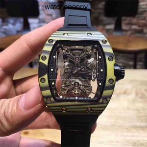 Designer Ri mlies Orologi di lusso Orologio meccanico Business Leisure Mens Rm50-27-01 Nastro in fibra di carbonio completamente automatico Moda Movimento svizzero Wris