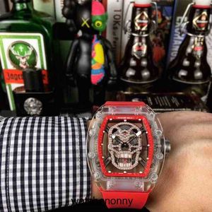 Designer Ri Mliles Luxury Watchs Lujo Mens mécanique Watch Richa Milles RM052 Mouvement entièrement automatique Sapphire Miroir Rubber Watchband Swiss Wrists Swiss