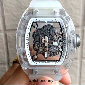 Ontwerper Ri mliles Luxe horloges Mechanisch cool Horloges Fabriek rm055 heren es Wijnvat Vrije tijd Zakelijk Kristallen kast 2023 Stijl