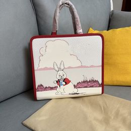 Designer ribbat bedrukte handtassen mode kinderen cartoon enkele schoudertassen luxe meisjes PVC messenger bag S1175