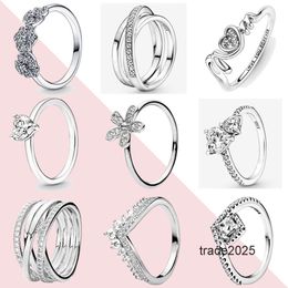 Designer ring 925 sterling zilver nieuw mode dames liefde glanzend gepolijst lijn geschikt voor originele pandola een speciaal cadeau voor vrouwen