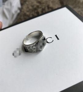 Anneau de créateur 925 Siltling Silver Viking Big Width Signet B.zero1 Ring Women Men Fashion Luxury Bijoux vintage Boyfriend Cadeaux 7172956