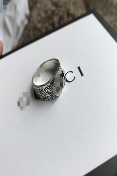 Anillo de diseñador Plata de ley 925 Vikingo Gran ancho Signet B.zero1 Anillo Mujeres Hombres Moda Lujo Joyería vintage Regalos para novio 8799668