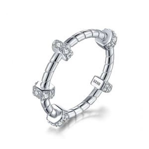 Anillo de diseñador carter Anillo de plata de ley 925 a la moda, joyería de estilo sentido de alto grado para mujer, anillo para mujer