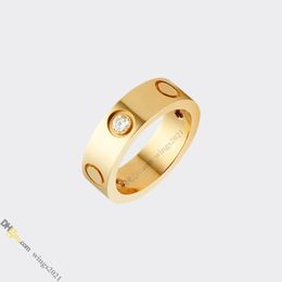 Designer Ring Classic Love Ring Jewelry Designer voor vrouwen Diamantring Titanium staal vergulde nooit vervagende niet-allergisch, goud/zilver/roségoud;Store/21417581