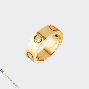 designer ring klassieke liefdesring sieraden ontwerper voor vrouwen diamanten ring titanium staal verguld nooit vervagen niet-allergisch, goud/zilver/rosé goud; Winkel/21417581