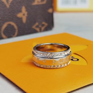 Designer Ring Diamant Vrouwen Mode Trendy Brief Ringen voor Mannen Klassieke Sieraden Verlovingsringen Vakantie Geschenken
