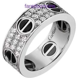 Designer Ring voor dames en heren Carter V Gold High Edition S925 Sterling Zilver Verzilverd 18K Paar Ring Mode Licht Luxe LIEFDE Hebben Geschenkdoos