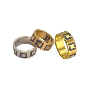 Bague de créateur pour femmes bagues en or bagues en argent vis d'amour bijoux en acier inoxydable mens bague à ongles couple designer de luxe mode bijoux émail plaqué bagues roses