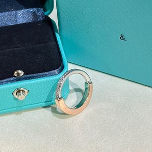 Anillo de diseñador para mujer, candado en U, dos tonos, oro, diseñador, hombres, anillos de pareja de diamantes, anillos de compromiso, regalos personalizados, bonito