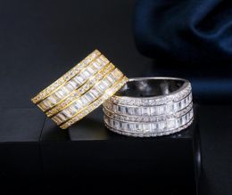 Anneau de créateur Jewelry Bride Wedding 17 Designs Love Silver Gold White AAA CUBIC ZICCONIA Taille 69 MEXICAN AMÉRICAIN
