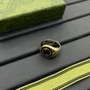 Bague de créateur de luxe monogrammée pour femmes et hommes, bagues classiques Vintage, bijoux de haute qualité, cadeau fin avec boîte d'origine