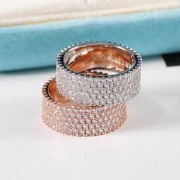 Designer ring luxe ringen Classic Fine Jewelry 925 Sterling Silver wijsvingerringen vrouwelijk paar sieraden geschenken Eenvoudige gepersonaliseerde stijl