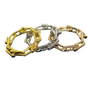 Designer Ring Luxe ringen voor vrouw mannen U -vormige diamanten ring sieraden Gold rosé goud zilveren mode nieuwe unisex ring dagelijkse outfit cadeau
