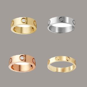 Designer ring luxe ringen voor vrouwen diamantring vintage paar sieraden modieuze titanium staal verlovingsring vrouw cadeau bruiloft zh218 b4