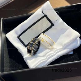 Designer Ring Luxe ontwerpers met duidelijke letterfine vakmanschap volledige persoonlijkheid engagement sieraden vrouwen goud zilver Wedding Party Paar geschenken ringen