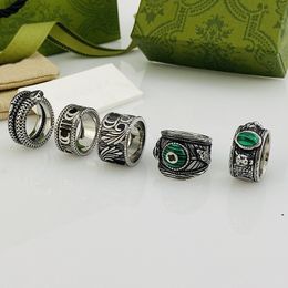 Ontwerper Ring Vele Stijlen Patroon Liefde Luxe Ringen Blauwe Diamant Mode Dames Sieraden Mannen Glanzend Feest Cadeau Nooit Vervagen Niet Allergisch Maat 6/7/8/9/10/11/12 Nieuw