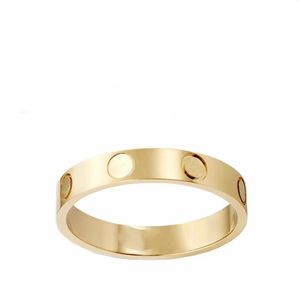 Designer ring mannen vrouwen houden van ringen rose goud roestvrij staal kristal bruiloft sieraden mens belofte geschenk verschillende grootte luxe brief paar wed diamanten band ring