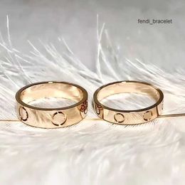 Anel de designer titânio aço prata amor anéis homens e mulheres rosa ouro jóias casais anel de natal presente festa de casamento anel de largura para amantes casal anéis presente