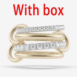 Designer Ring Femmes Luxury Bijoux Anneaux incrustés Perles alphabet Diamond Design Bijoux Tempérament polyvalent anneaux Good Wear Nice Cadeau