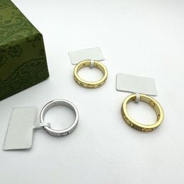 Designer anneaux 18 carats en or pour hommes et couples de mode pour femmes anneaux de luxe bijoux de luxe