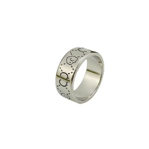 Designer sonnes mode Unisexe Luxury Ring Love South American for Men Women Femmes Unisexe Ghost Designer Rings Bijoux Sliver 18K Gold Cadeau