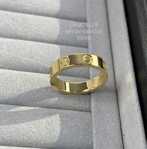 designer ringen voor vrouwen liefdesring V goud materiaal zal nooit vervagen smalle cortier ring zonder diamanten luxe merk officiële reproducties met tegendoos paar
