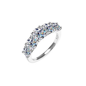 Bagues de styliste pour femmes, en argent Sterling 3CT 4CT Vvs Moissanite Pass, testeur de diamant, amour fille, bague à ongles, cadeau pour fille avec boîte