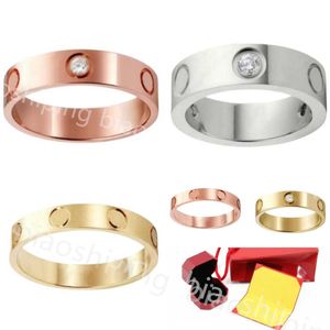 Designer ringen gouden ring sterling luxe voor vrouwen mannen diamant moissanite liefde zilveren sieradenschroef paar n7og#
