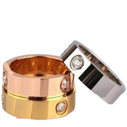 Designer ringen sieraden dames titanium stalen legering goud vergulde modeheren ring voor liefde accessoires