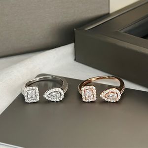 Designer -ringen Verplaats UNO met diamant Mutil Style maat 5 6 7 8 voor vrouwen bruiloft sieraden cadeau met doos