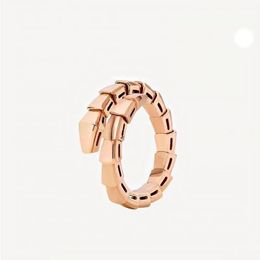 Designer -ringen vervagen Never Fade Viper Snake Ring 16 Styles Diamond Skeleton Ring Hoge kwaliteit Never Fade Mode Luxe sieraden Accessoires CK
