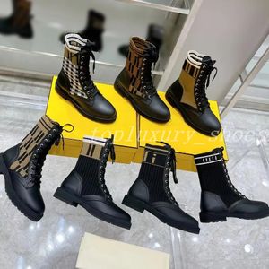 Designer Rockoko Bottes Femmes Domino Silhouette Bottines StretchHigh Talon Sneaker Chaussures D'hiver Chelsea Moto Riding Ladies Boot