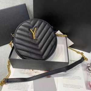 Designer ronde zakken voor vrouwen lederen gouden ketting crossbody tas handtassen 89