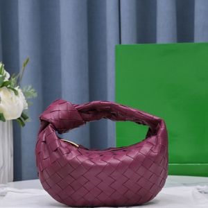 Diseñador de fondo redondo Jodie Sheep Bolso de cuero suave Napa Piel de oveja Cuero de primera calidad Anudado en las axilas Hobo Arc Mini bolso Bolsos para mujer MM Negro