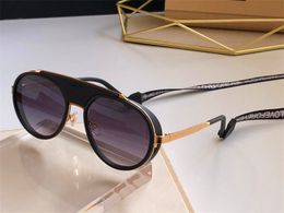 Designer Round Vintage Sun Glasses Zonnebril Men Women Mirror Lenzen Mode Chain Brand Man Sunglasses 2210